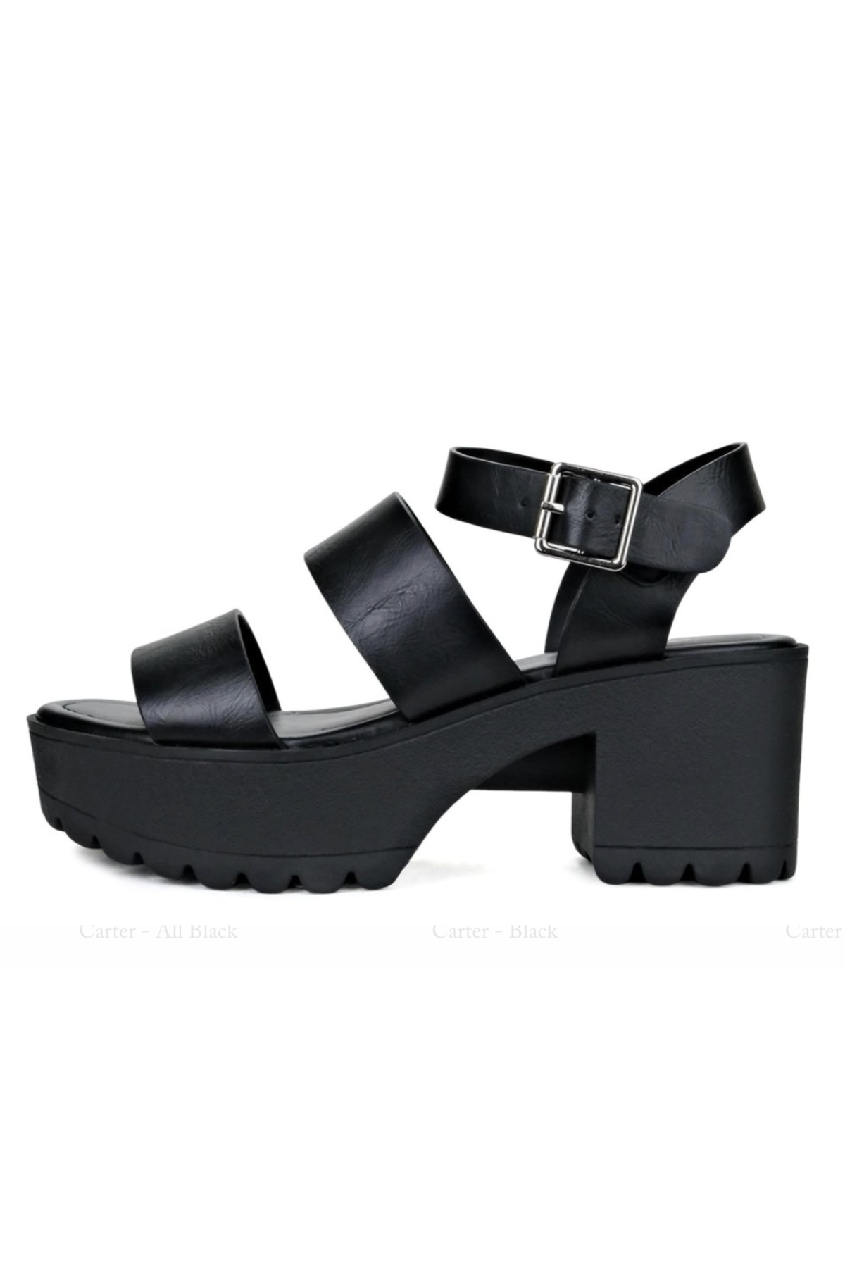 Adalyn Platform Sandal - Black