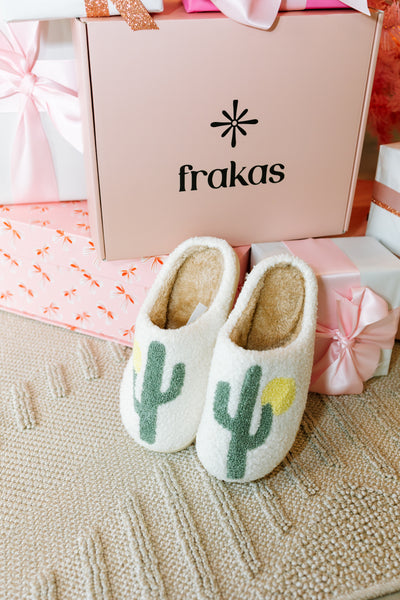 Novelty Slippers - Cactus