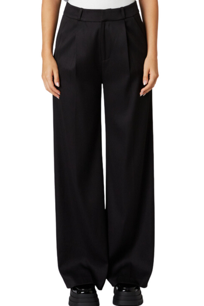Gia Black Pleated Trousers