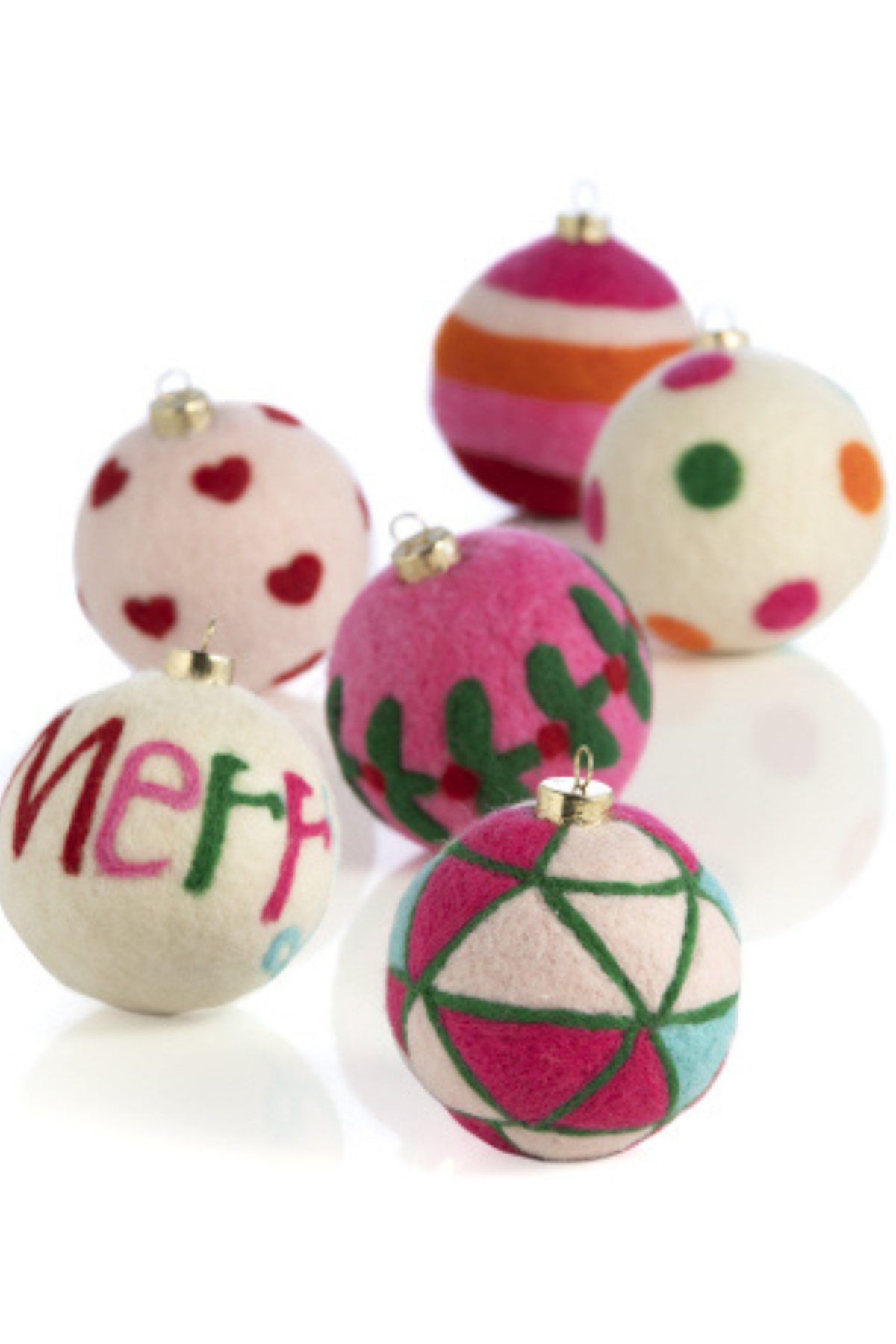 Merry Assorted Fabric Ornaments