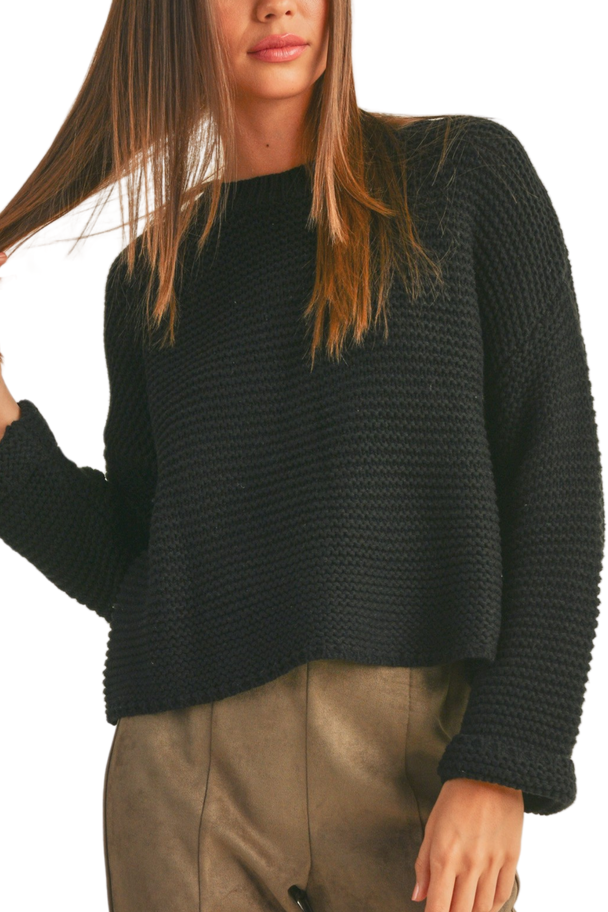 Muse Knitted Sweater - Black