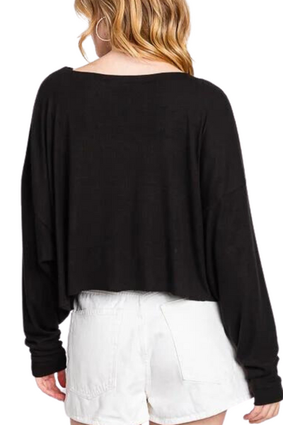 Basic Ribbed Long Sleeve Top