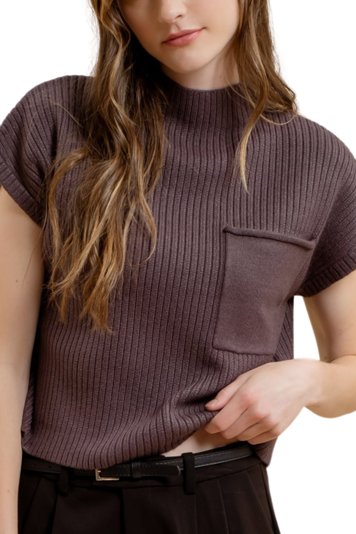 Dani Knit Top - Charcoal