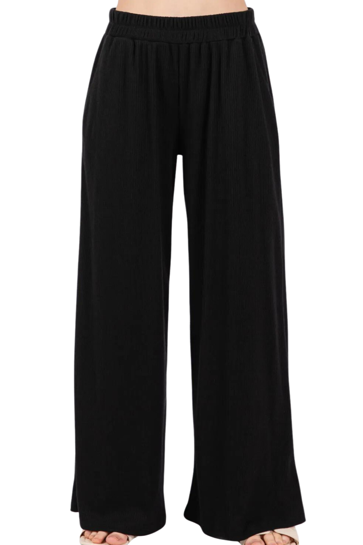 Jonah Ribbed Pants - Black