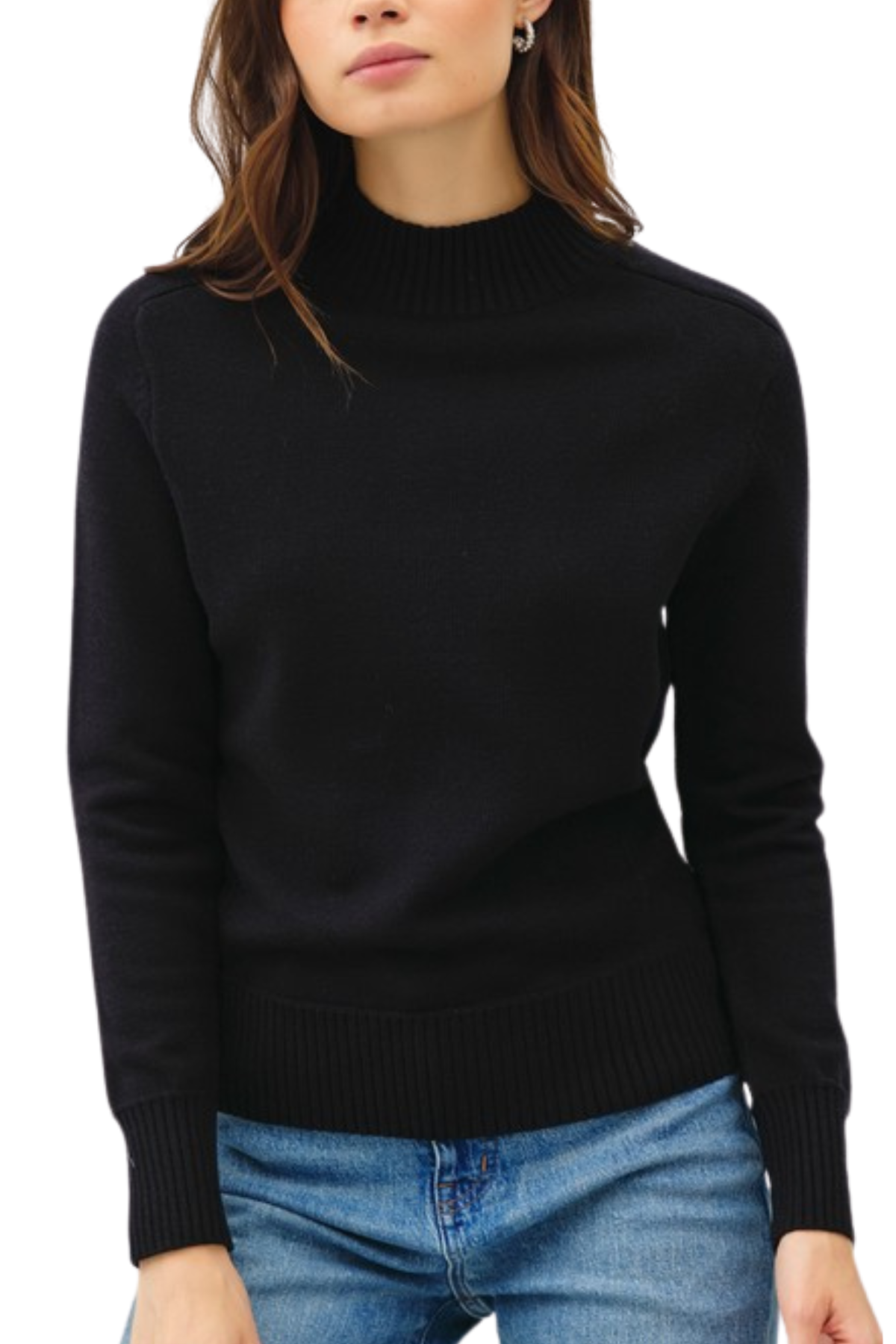 Rayna Mockneck Sweater - Black