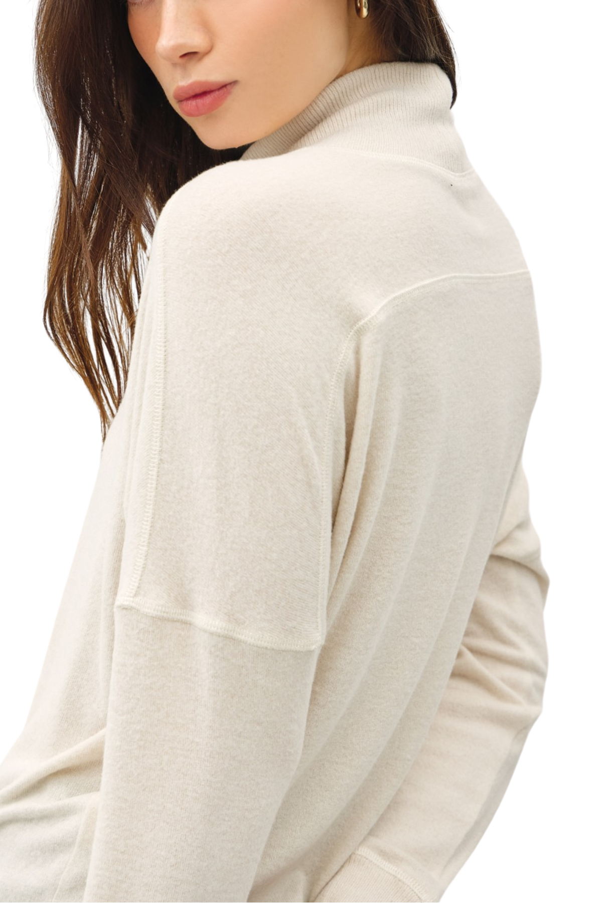 Elizabeth Soft Turtleneck - Cream