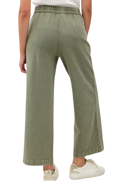 Jay Acid Wash Pants - Sage