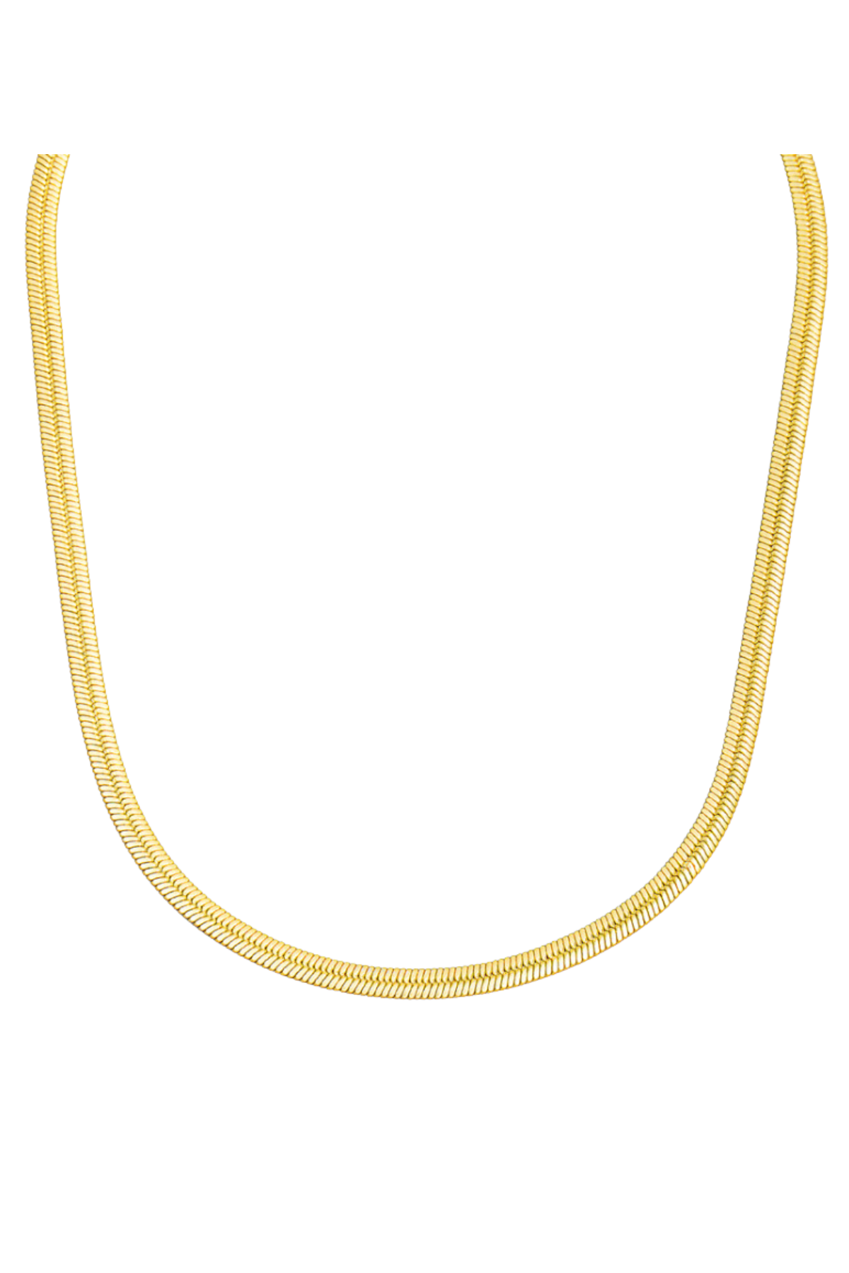 Vintage Gold Herringbone Necklace
