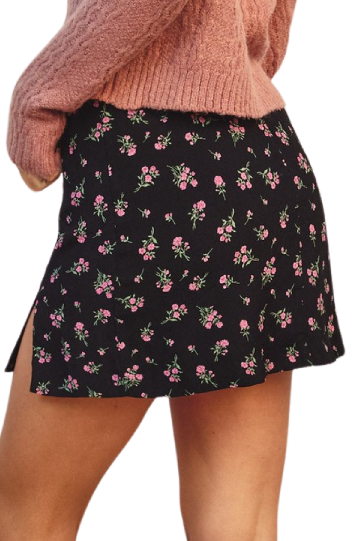Rosie Floral Mini Skirt