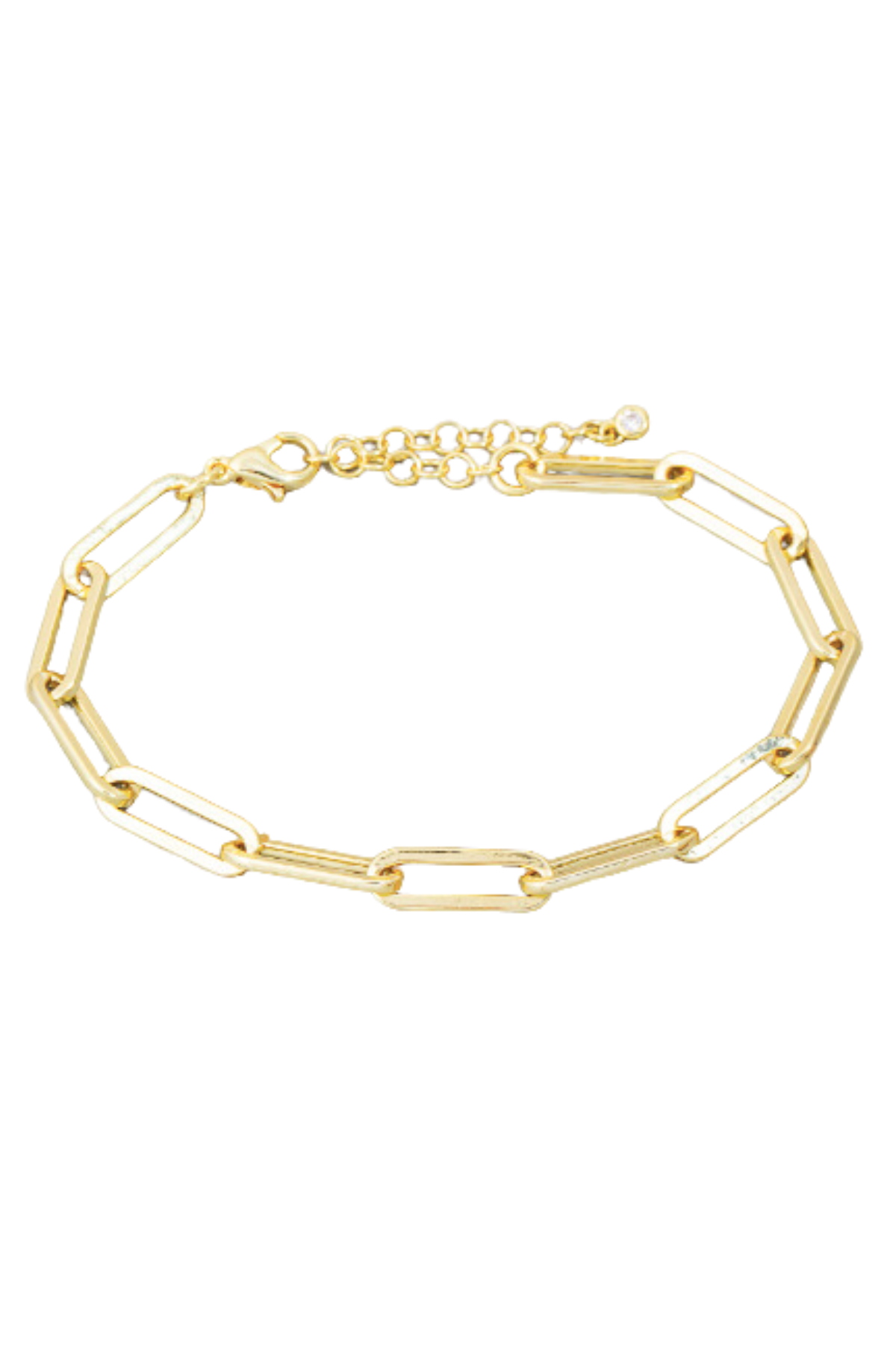 Gold Dipped Paperclip Bracelet