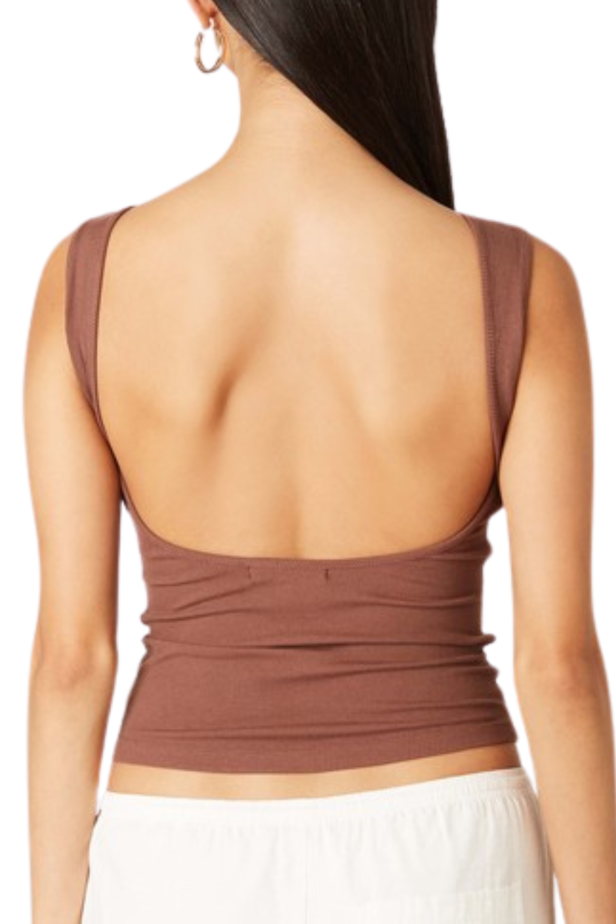 Mica Low Back Top - Brown