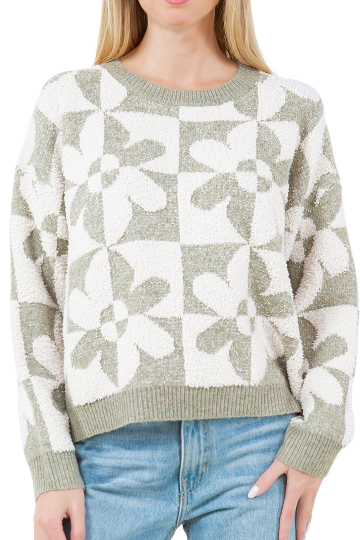 Jackie Retro Daisy Sweater