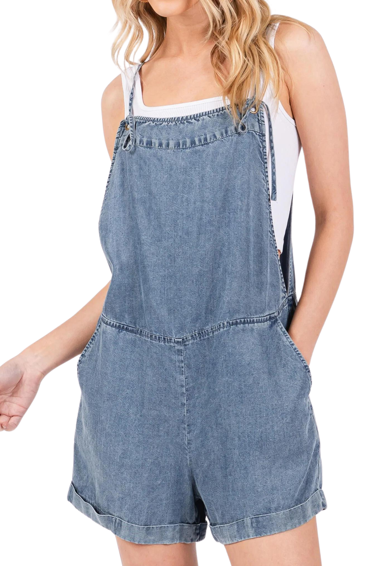 Lia Denim Romper