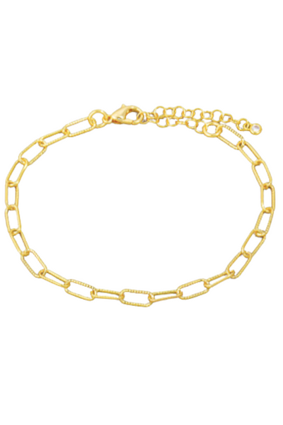 Textured Chain Link Bracelet
