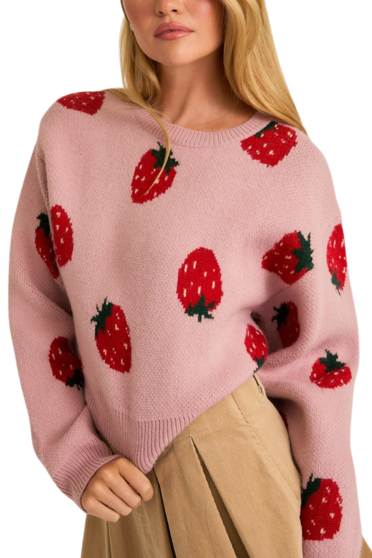 Cassia Strawberry Sweater