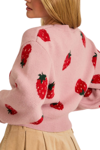 Cassia Strawberry Sweater