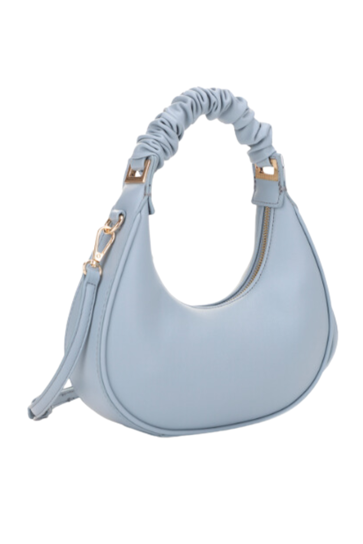 Sasha Wrinkle Handle Bag - Baby Blue