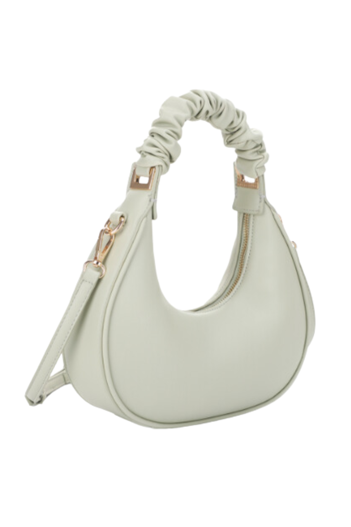 Sasha Wrinkle Handle Bag - Sage Green