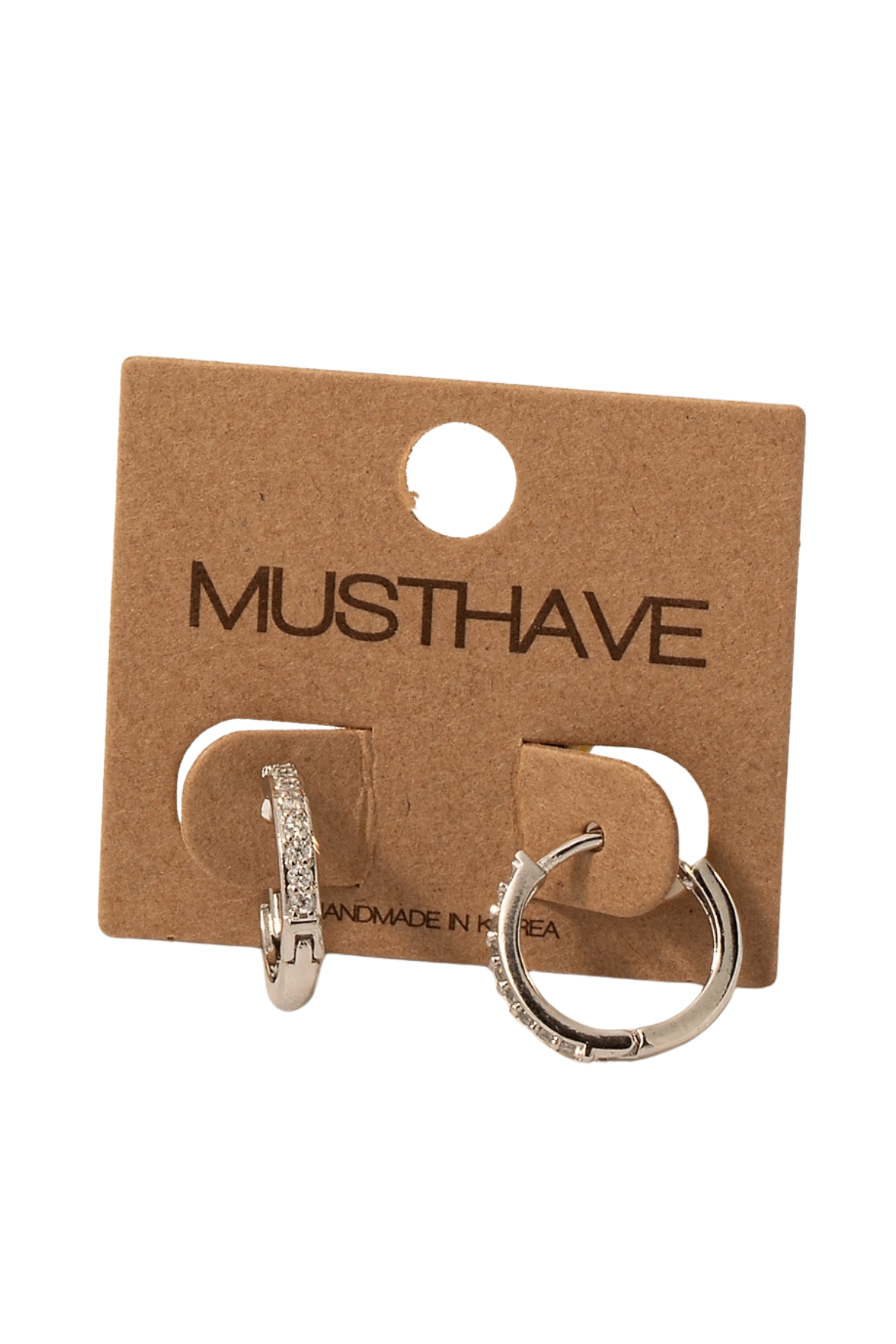 Pave Huggie Hoops