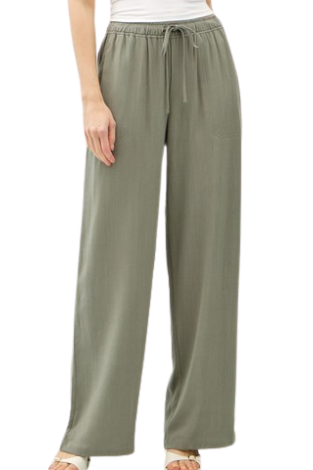 Dani Flowy Pants - Spruce