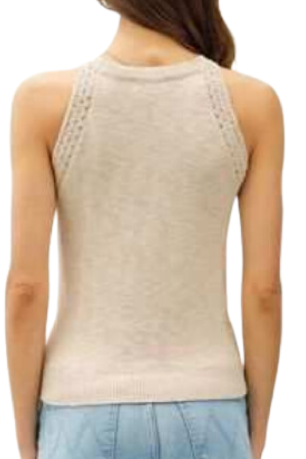 Carla Knit Tank - Beige