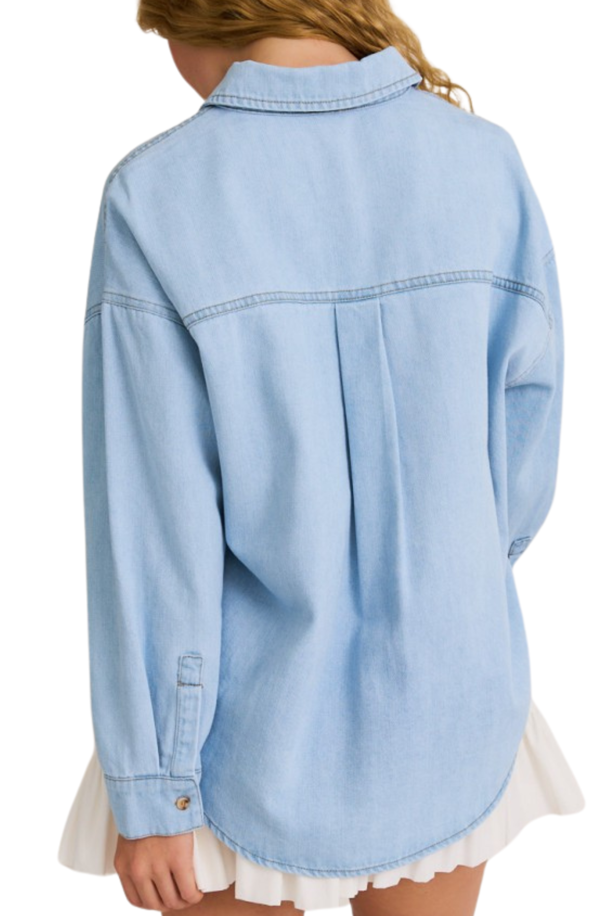 Leyna Oversized Denim Shirt