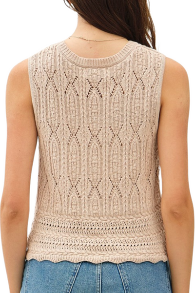 Isabella Knit Tank - Beige