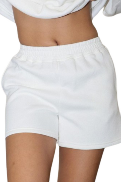 Janna Fleece Shorts - Apricot