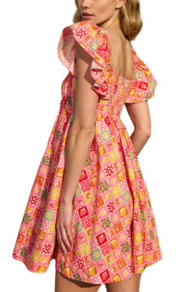 Fruity Summer Mini Dress