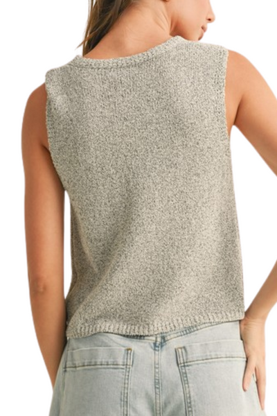 Rhian Knit Vest - Grey
