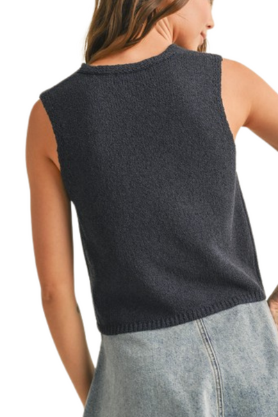 Rhian Knit Vest - Navy