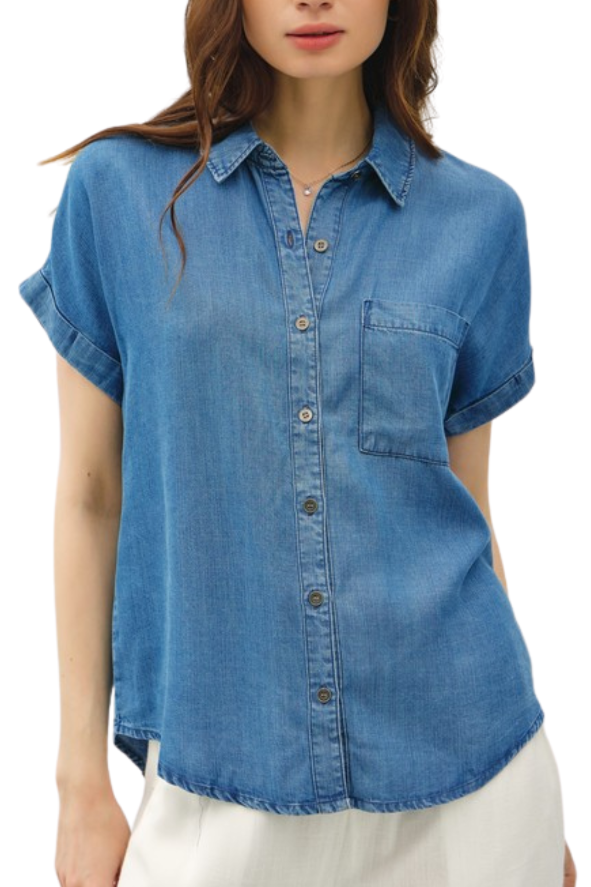 Chambray Button Up Shirt