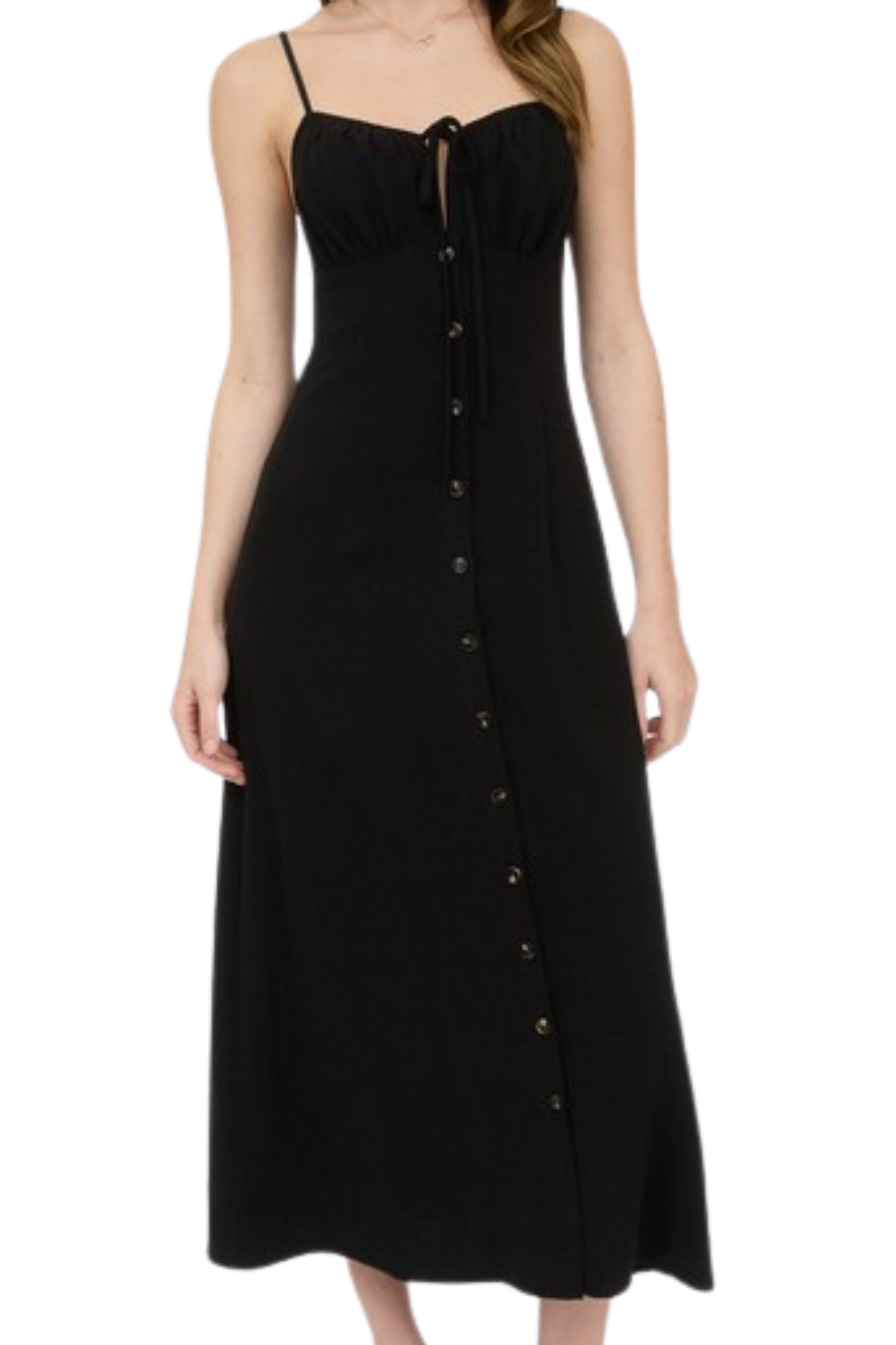Amelie Button Front Dress