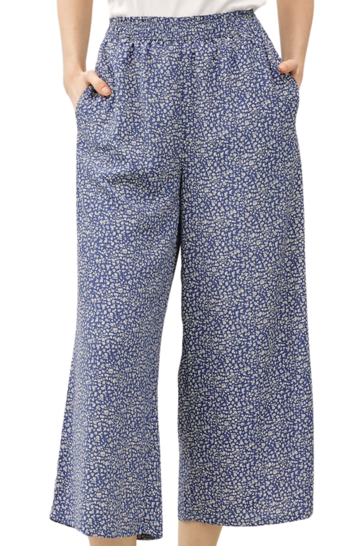 Remi Floral Pants - Blue