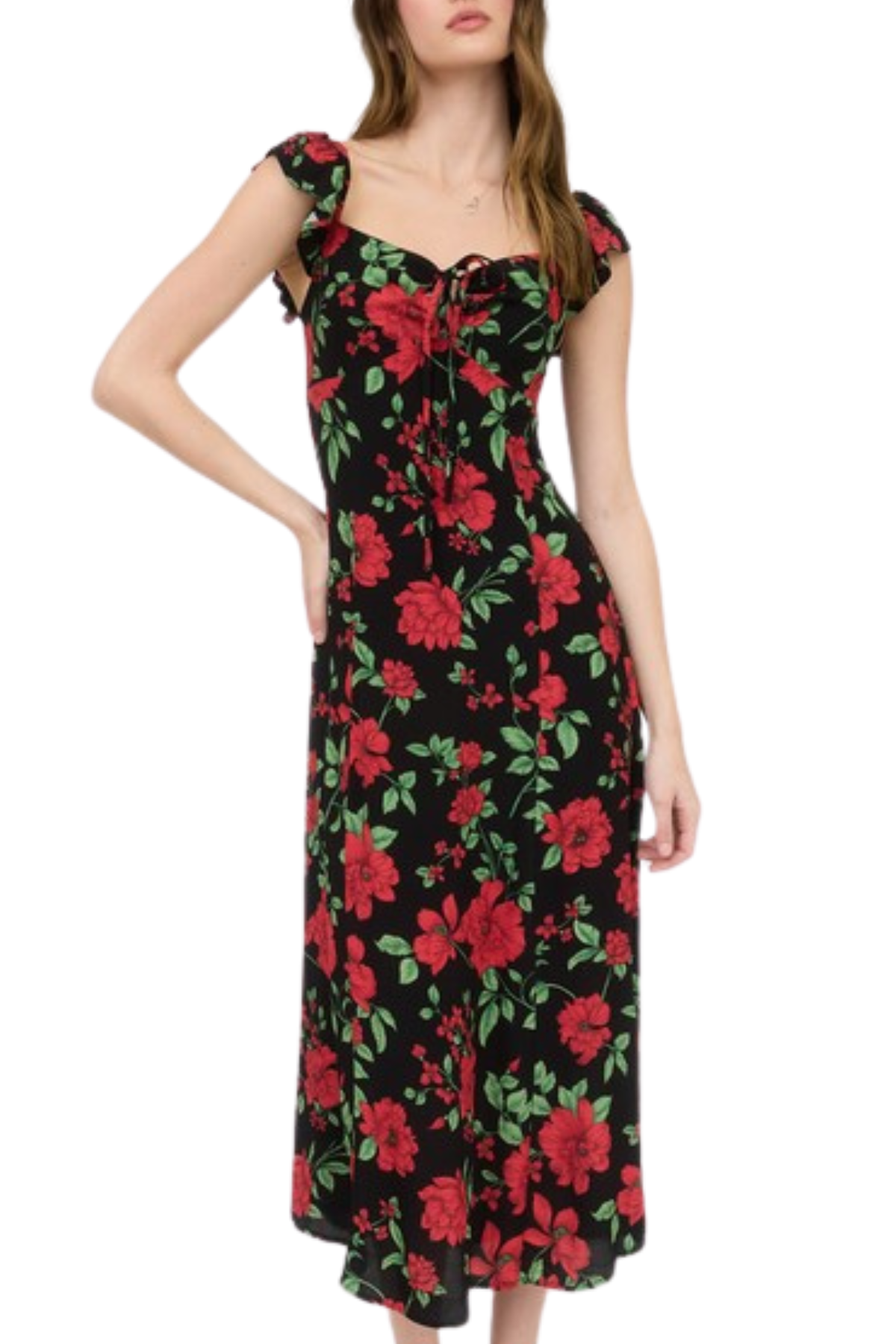 Wren Floral Midi Dress