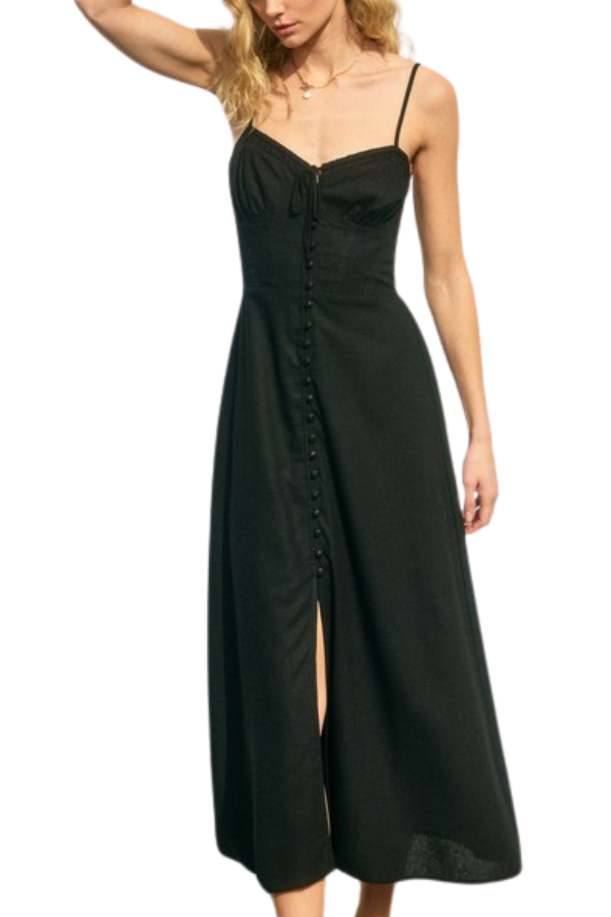 Heavenly Midi Dress - Black