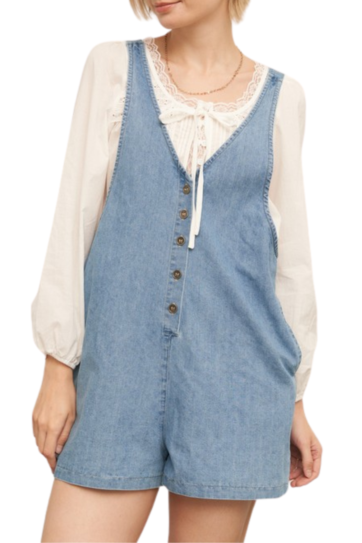 Kendall Denim Romper