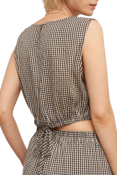 Arya Crop Top - Gingham