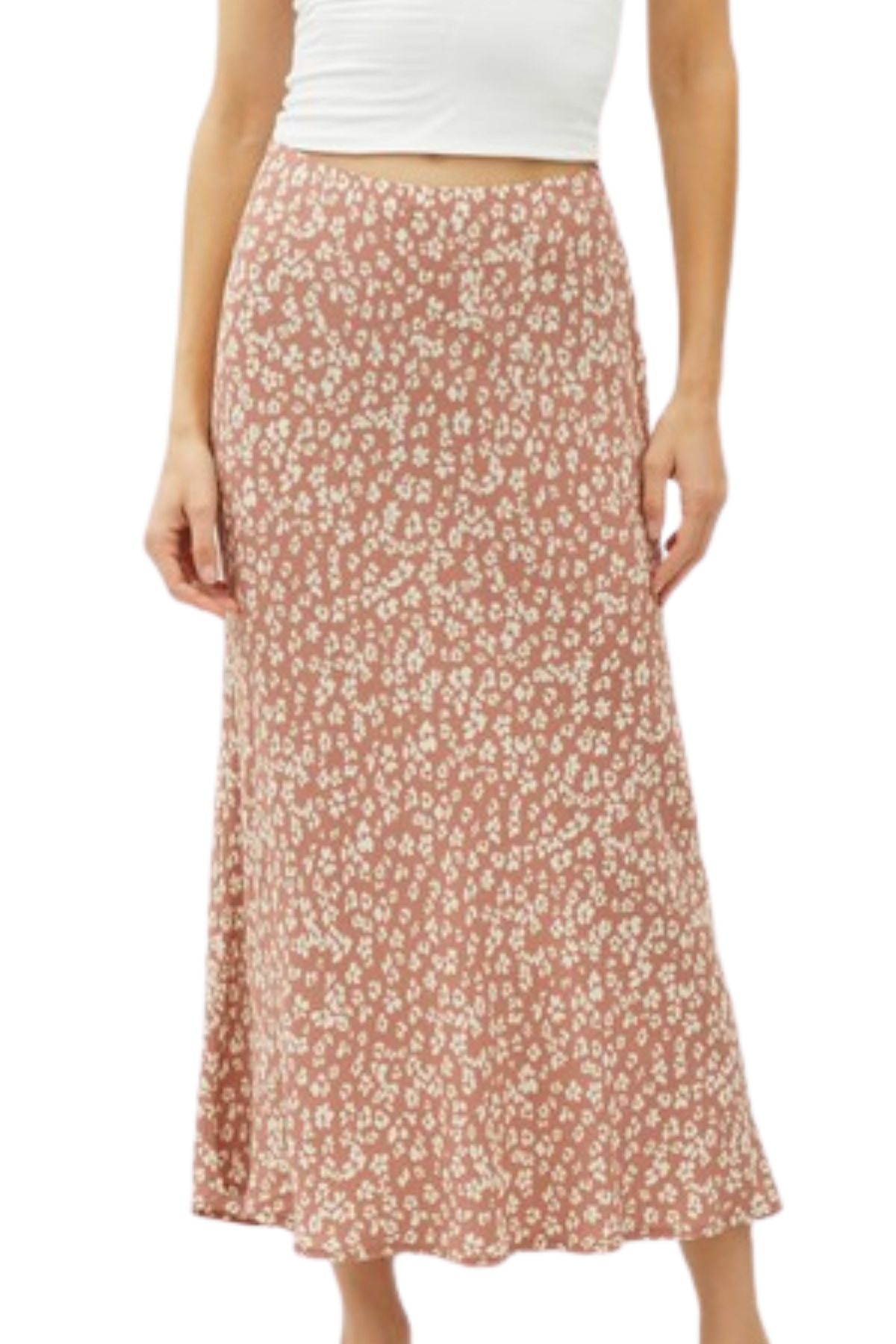 Fiona Printed Skirt - Mocha