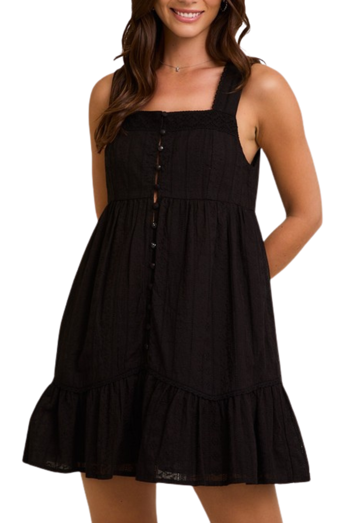 Augusta Mini Dress - Black
