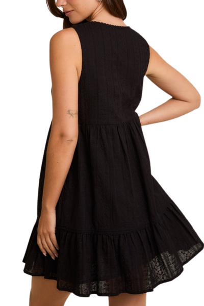Augusta Mini Dress - Black