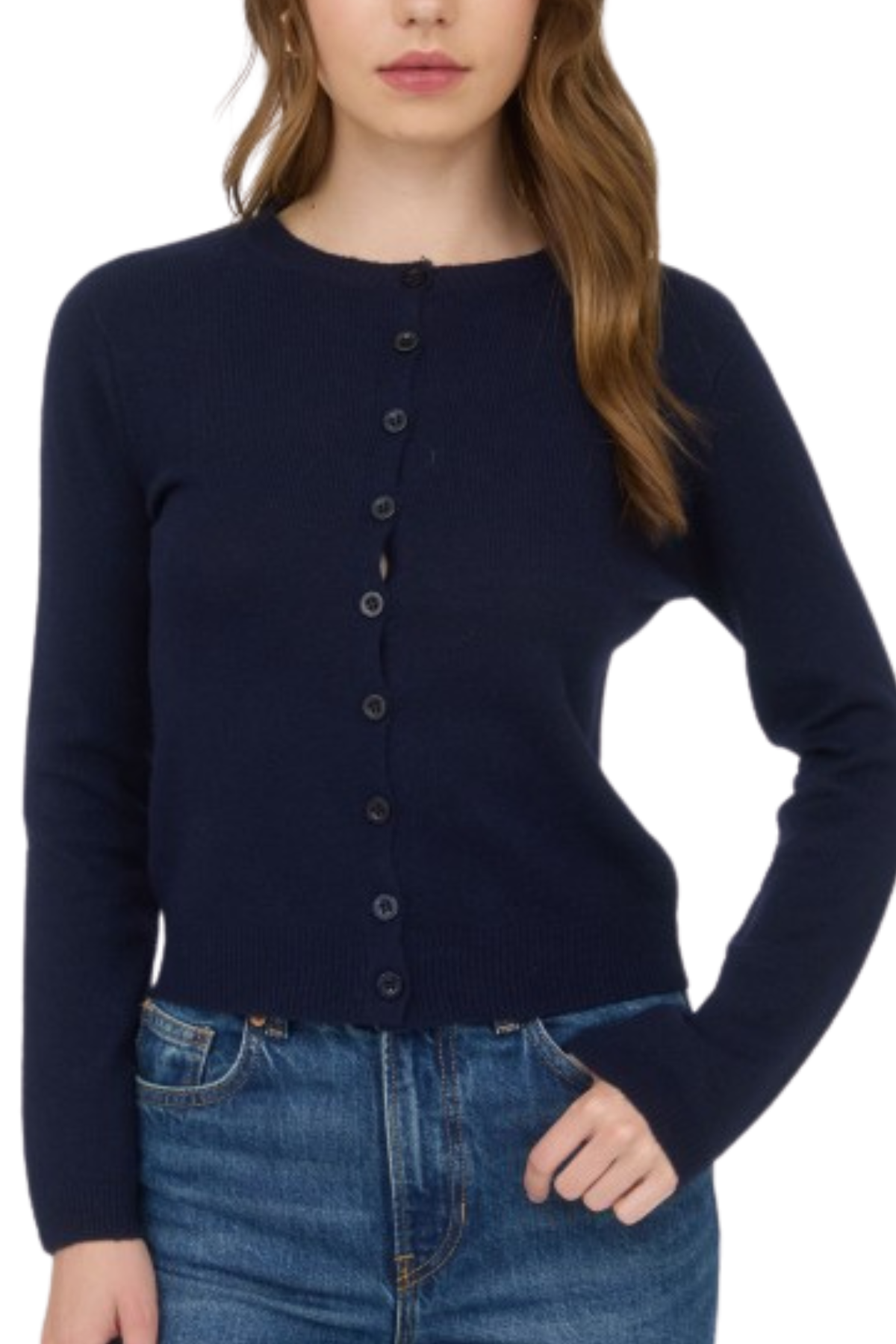 Andy Lightweight Cardigan - Navy