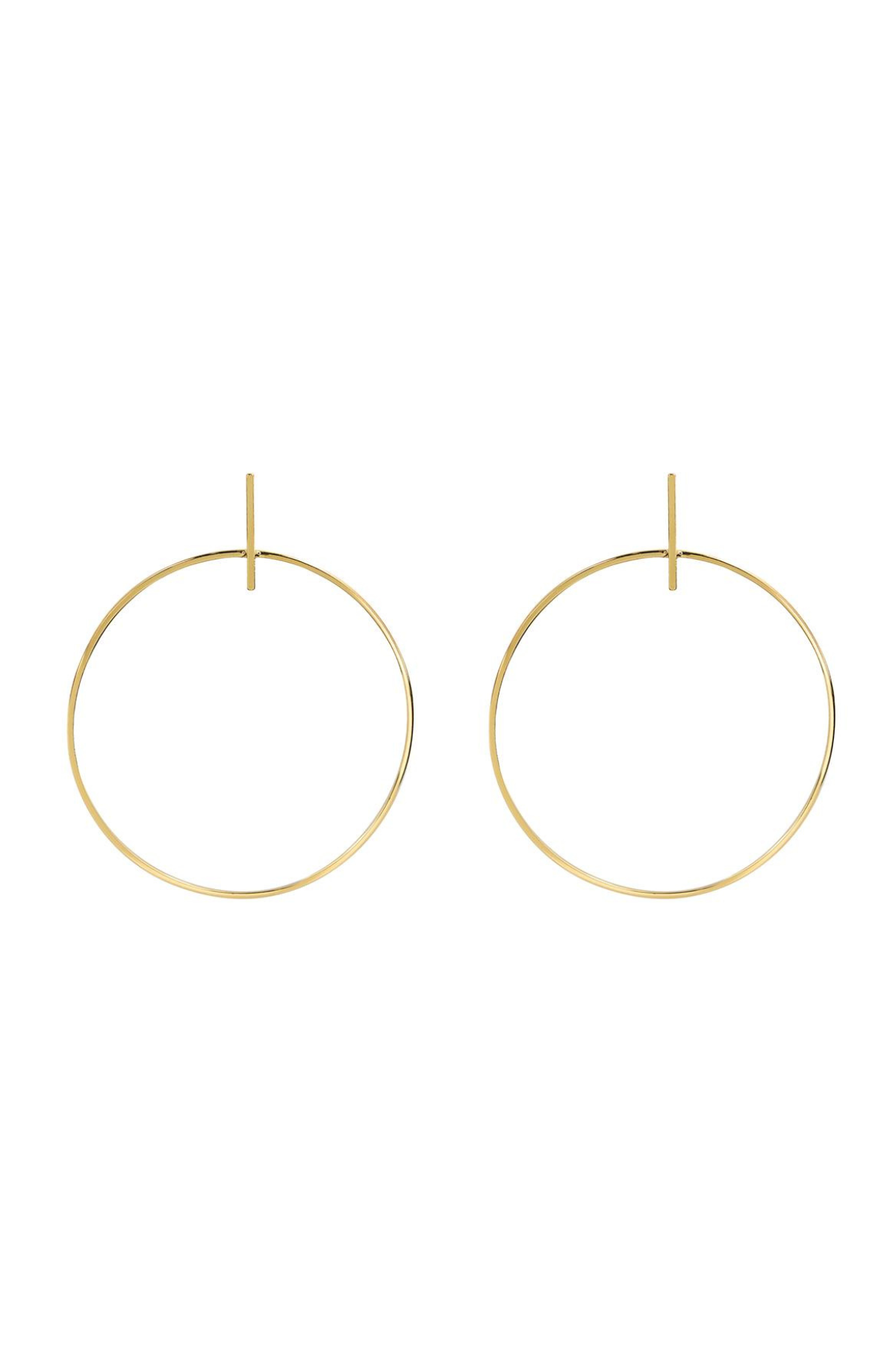 Harmony Drop Hoop Earrings