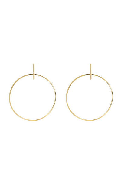 Harmony Drop Hoop Earrings
