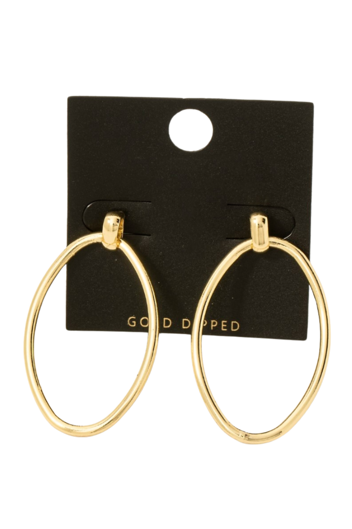 Londyn Drop Oval Earrings