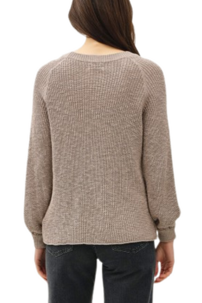 Leslie Balloon Sleeve Sweater  - Mocha