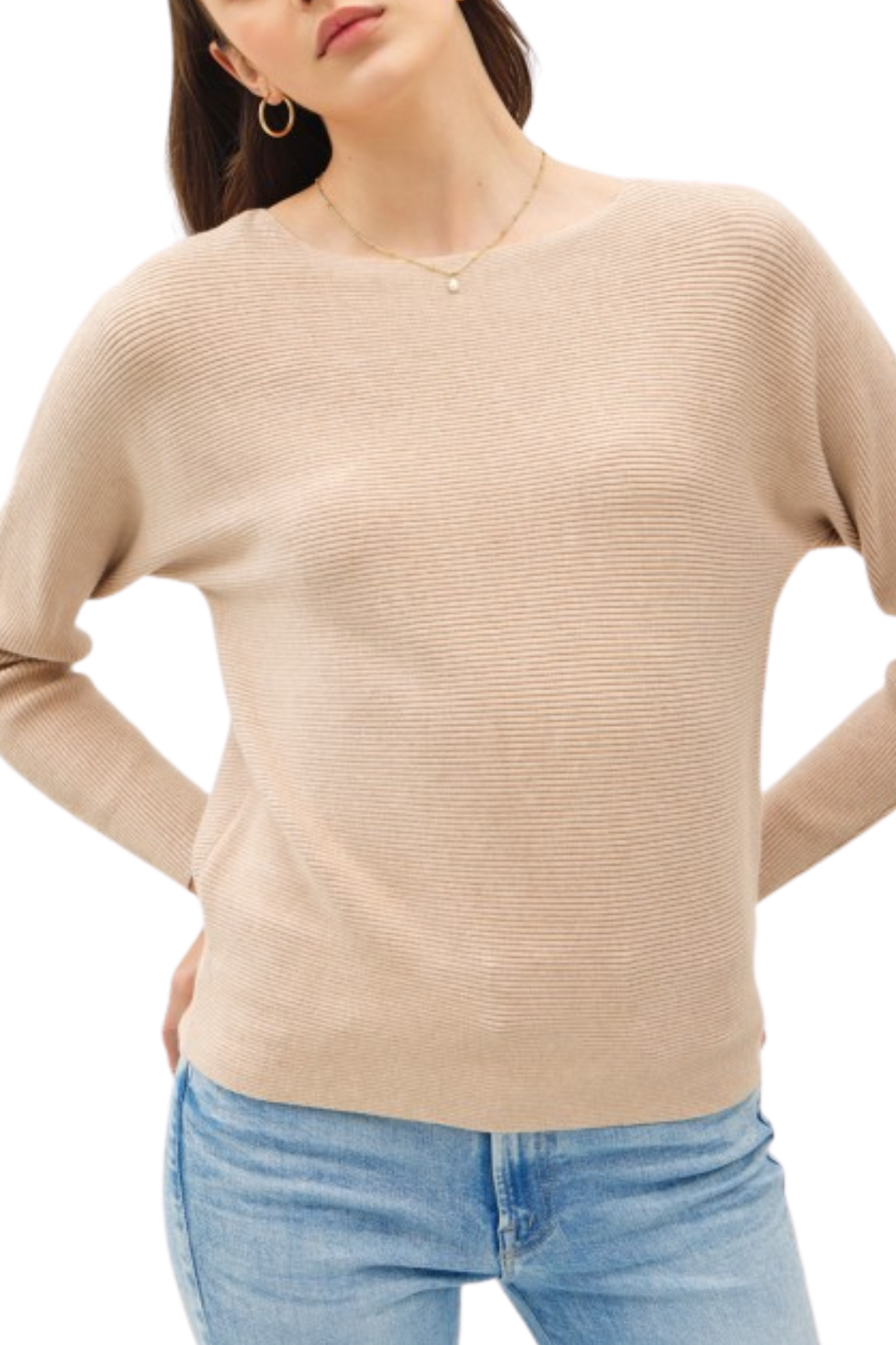 Shelby Boatneck Sweater - Oatmeal