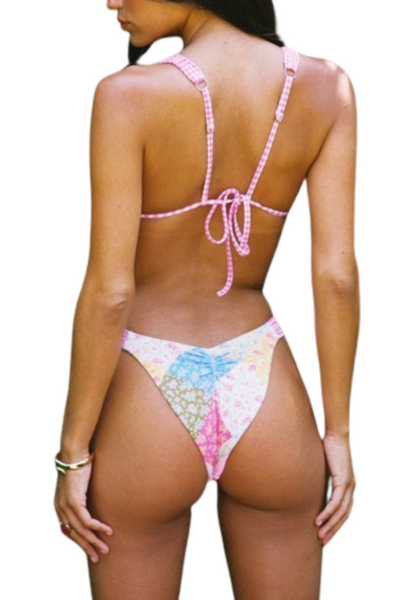 Maui Bikini Bottoms - Pink Paisley