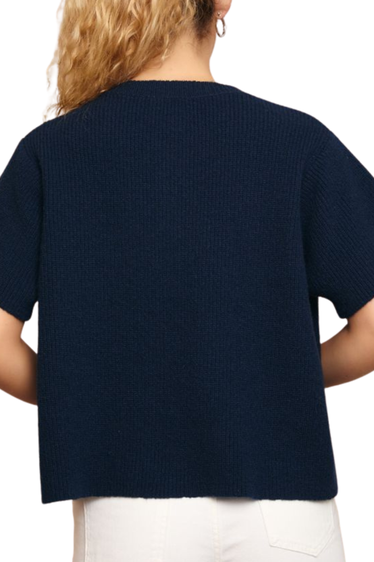 Milana Short Sleeve Cardigan - Navy