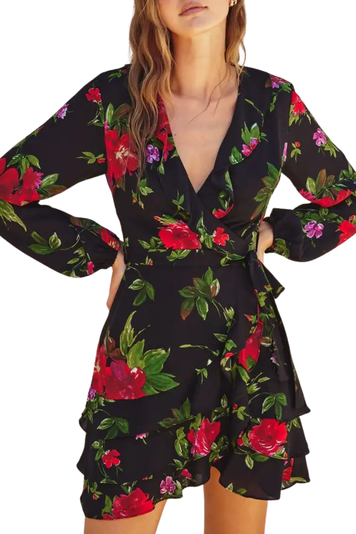 Cyrielle Long Sleeve Mini Dress